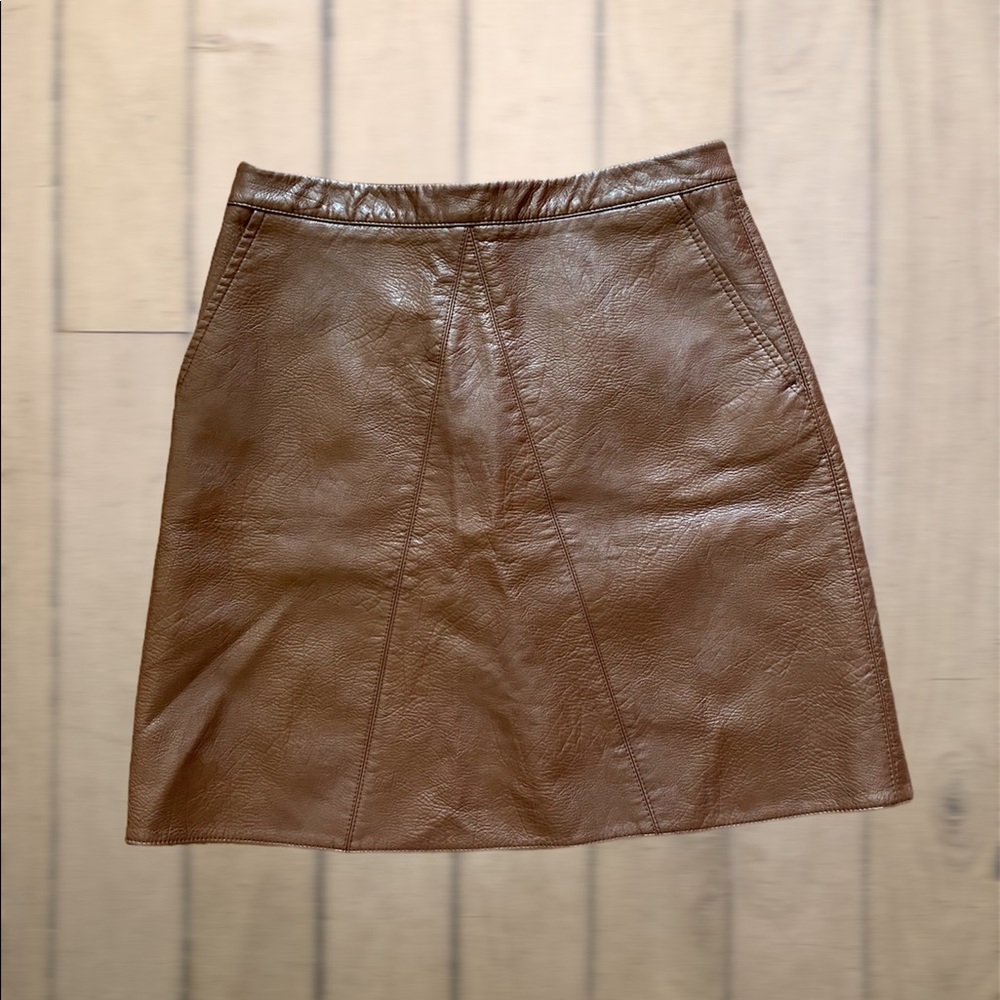 Leather Zara mini skirt